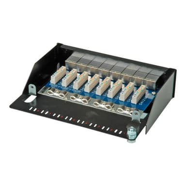 ROLINE Patchpanel 8Port Cat5e Wandmontage schwarz