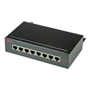 ROLINE Patchpanel 8Port Cat5e Wandmontage schwarz