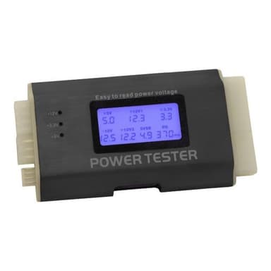 GR KABEL Netzteiltester Delock III 24-Display ATX Netzteiltester mit LCD- Anzeige LED und LCD Anzeig