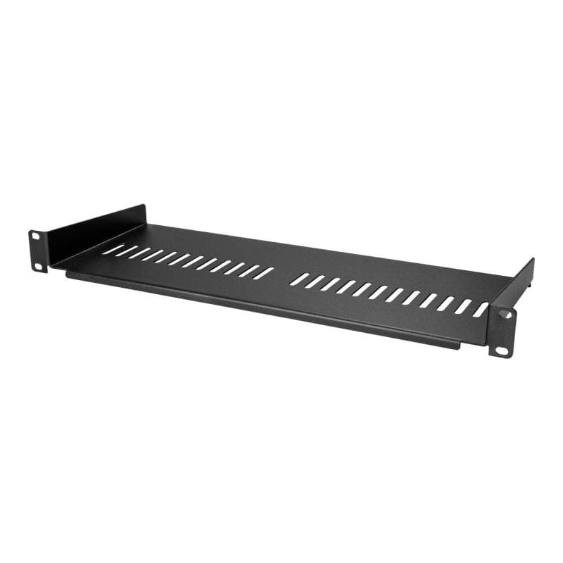 STARTECH.COM Belüfteter Server Rack Fachboden 1 HE - 17,7 cm Tief - Stahl