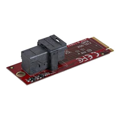 STARTECH.COM U.2 SFF-8643 auf M.2 PCI Express 3.0x4Adapterkarte für 6,35cm/2,5Zoll U.2 NVMe SSD-M2 P