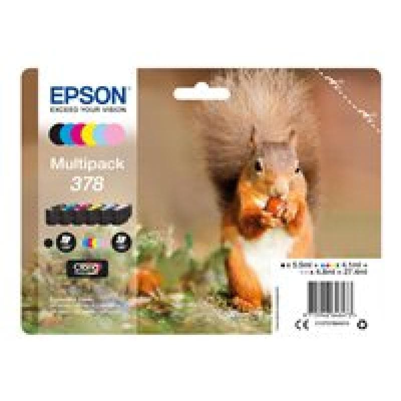 EPSON Multipack 378 6er Pack Schwarz, Gelb, Cyan, Magenta, hell Magenta, hell Cyan Tintenpatrone