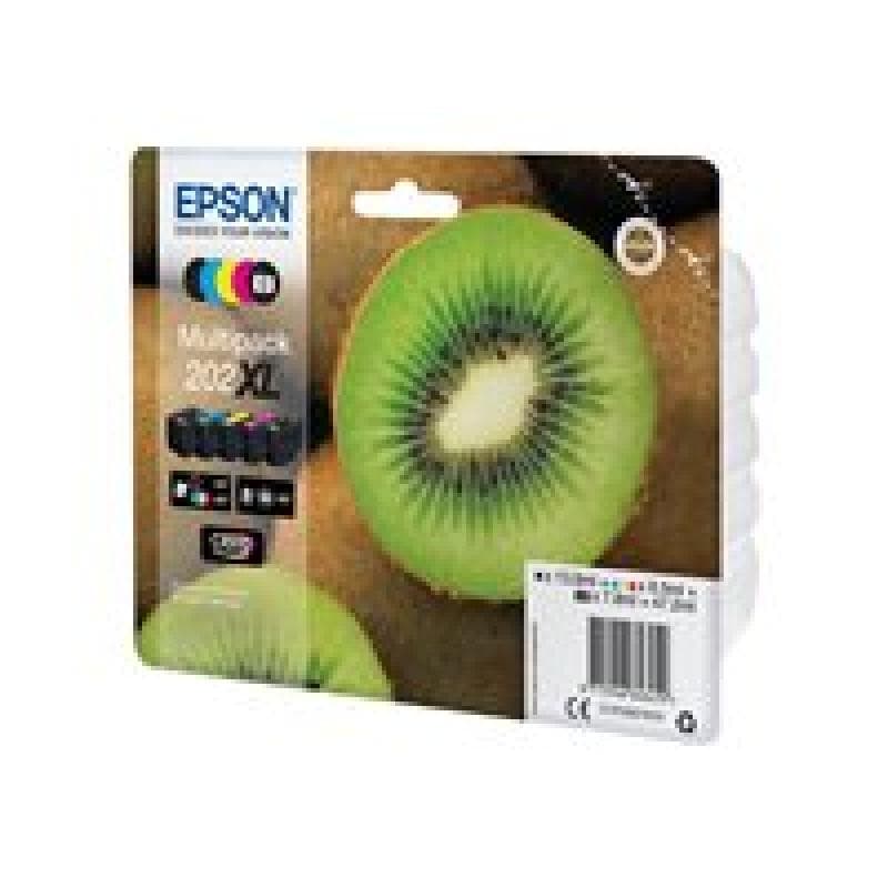 EPSON Multipack 202XL 5er Pack Schwarz, Gelb, Cyan, Magenta, Photo schwarz Tintenpatrone