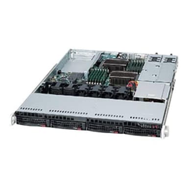 SUPERMICRO SuperChassis 815TQC-R706WB2, 1U, Power Supply 750W redundant 80+ Platin, 4x 3.5″ hot-swap
