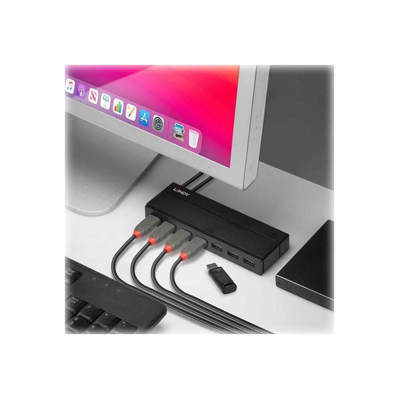 LINDY USB 3.1 Hub 7 Port mit Ladefunktion