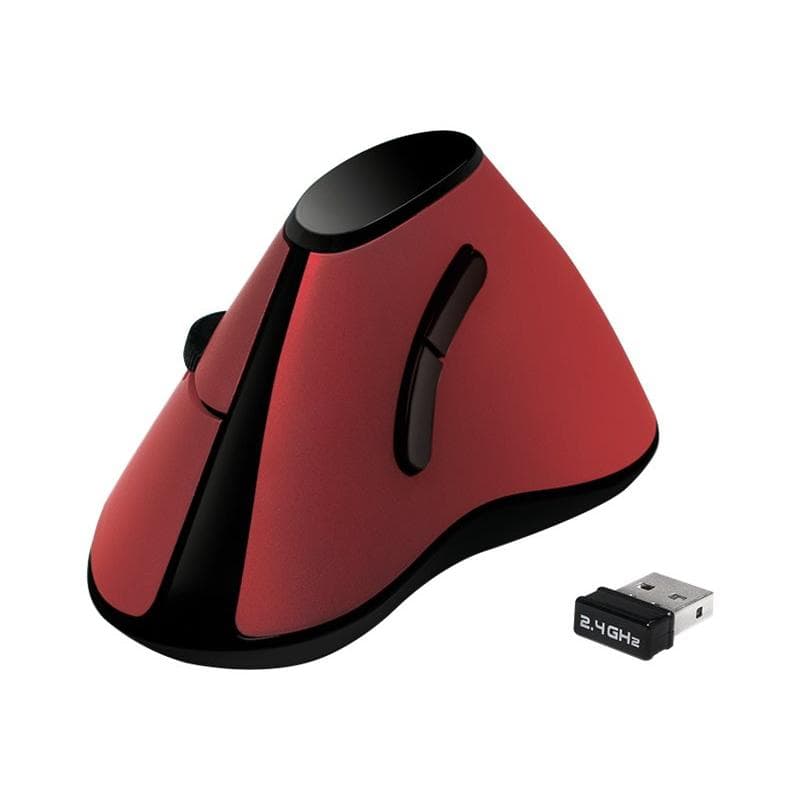LOGILINK Maus Ergonomisch Vertical 5 Tasten 1000dpi rot