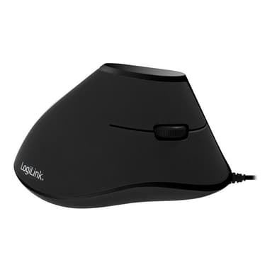 LOGILINK Maus Ergonomisch Vertical 5 Tasten 1000dpi schwarz