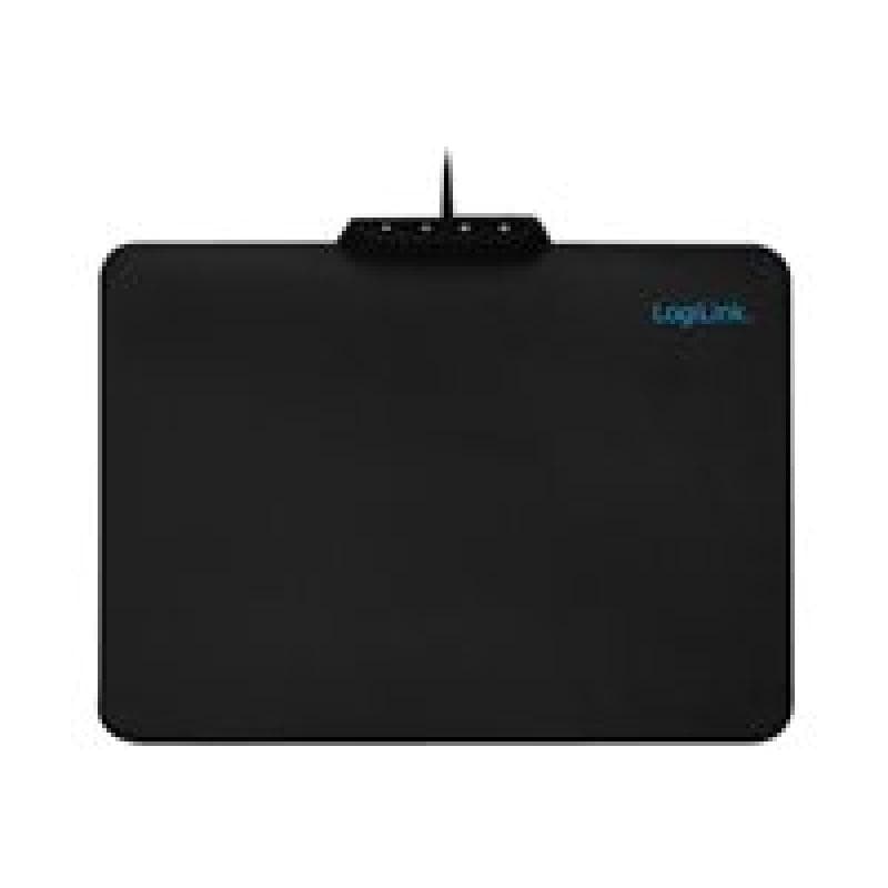 LOGILINK Gaming Mauspad mit RGB-LED Beleuchtung 7 LED-Farben