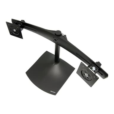 ERGOTRON DS100 Monitor Standfuß in Schwarz - Freistehende Monitorhalterung für 2 horizontal