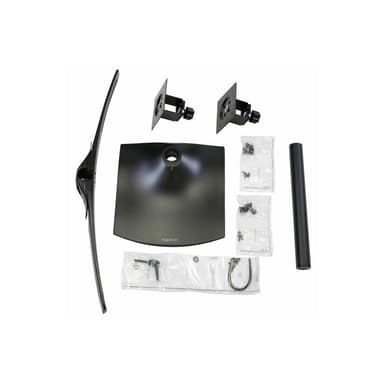 ERGOTRON DS100 Monitor Standfuß in Schwarz - Freistehende Monitorhalterung für 2 horizontal