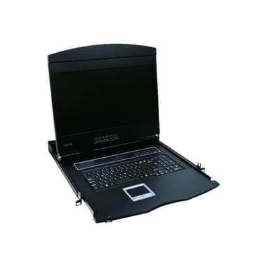 LOGILINK 19″ LCD KVM Konsole mit  19″ TFT Monitor und Tastatur (DE) 19″ LCD KVM Konsole mit  19″ TFT