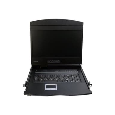 LOGILINK 19″ LCD KVM Konsole mit  19″ TFT Monitor und Tastatur (DE) 19″ LCD KVM Konsole mit  19″ TFT
