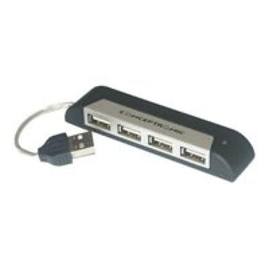 CONCEPTRONIC USB2.0 Hub 4Ports Notebook kompakt C4PUSB2