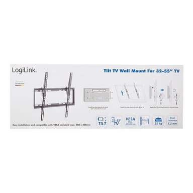 LOGILINK TV-Wandhalterung, Festmontage, 32″-55″