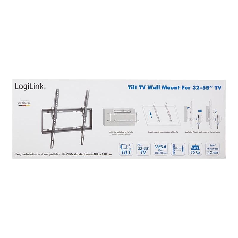 LOGILINK TV-Wandhalterung, Festmontage, 32″-55″