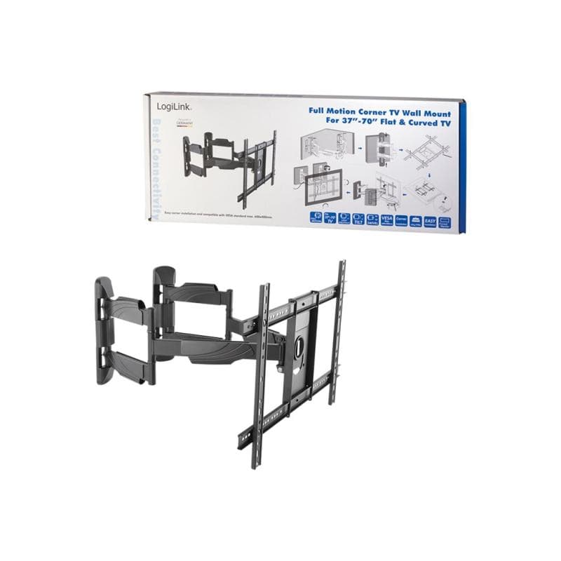 LOGILINK TV-Wandhalterung, Festmontage, 37″-70″