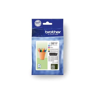 BROTHER LC3217 Value Pack 4er Pack Schwarz, Gelb, Cyan, Magenta Tintenpatrone