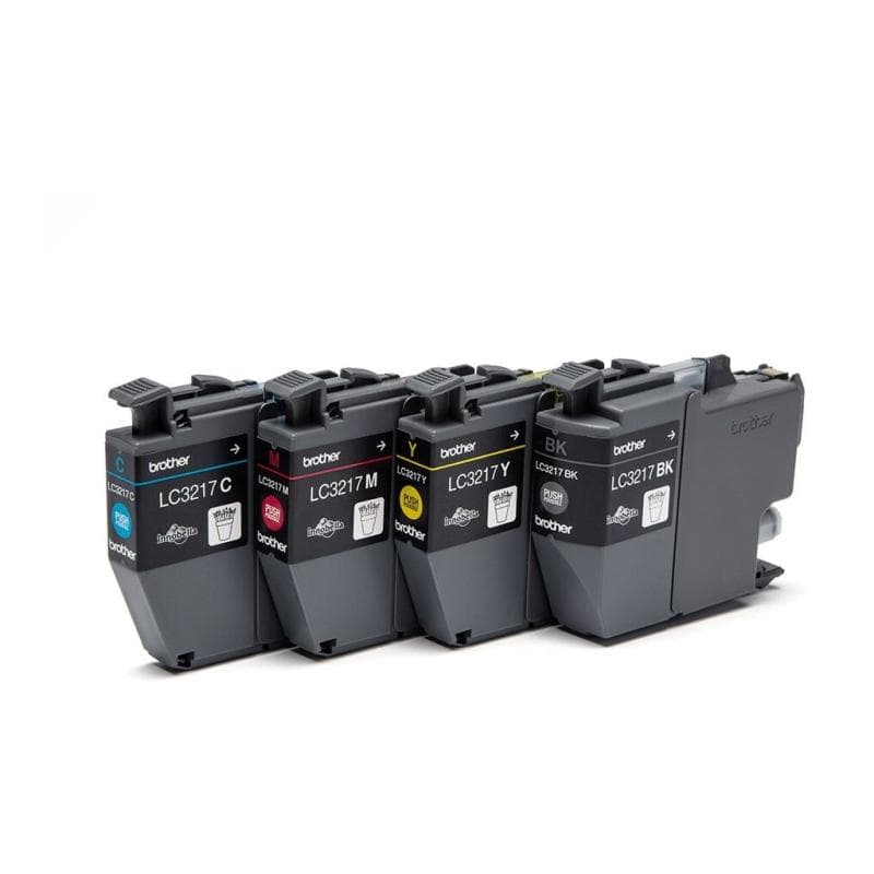 BROTHER LC3217 Value Pack 4er Pack Schwarz, Gelb, Cyan, Magenta Tintenpatrone