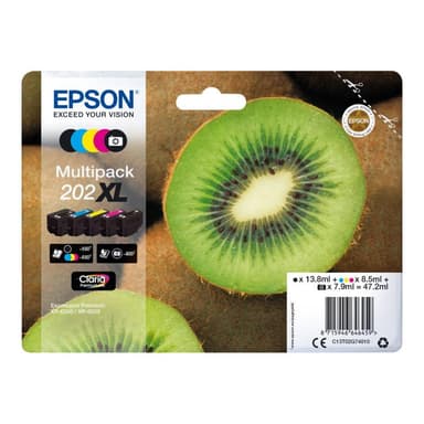 EPSON 202XL Multipack 5er Pack XL Schwarz, Gelb, Cyan, Magenta, Photo schwarz Tintenpatrone