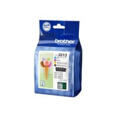 BROTHER LC3213 4er Pack Schwarz, Gelb, Cyan, Magenta Tintenpatrone