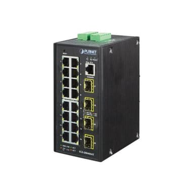 PLANET TECHNOLOGY PLANET Industrial 16-Port 10/100/1000T + 4 100/1000X SFP