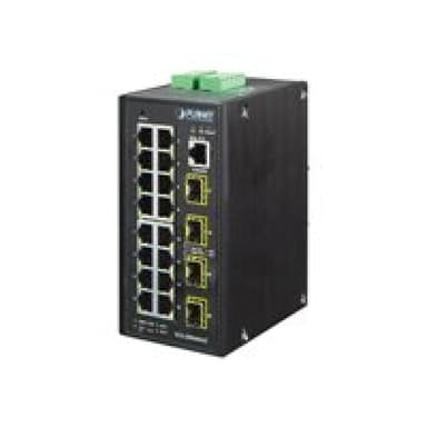 PLANET TECHNOLOGY PLANET Industrial 16-Port 10/100/1000T + 4 100/1000X SFP