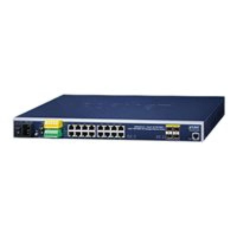PLANET TECHNOLOGY PLANET Industrial L2+ 16-Port 10/100/1000T + 4-Port