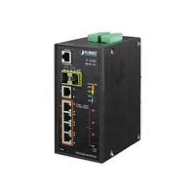 PLANET TECHNOLOGY PLANET Industrial L2+ 4-Port 10/100/1000T Ultra PoE +
