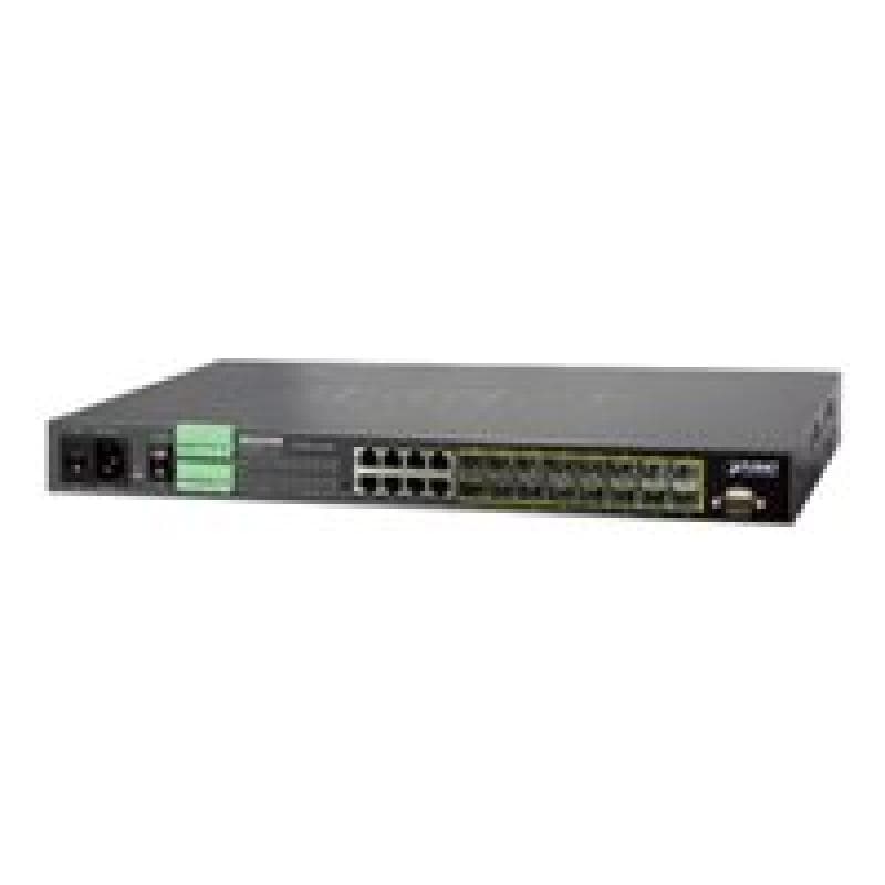 PLANET TECHNOLOGY PLANET 16-Port GE SFP + 8-Port GE L2/L4 Managed Metro Switch
