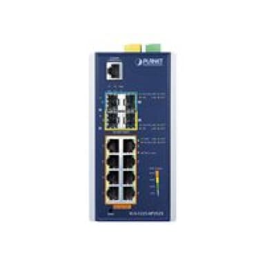 PLANET TECHNOLOGY PLANET Industrial L2+ 8-Port 10/100/1000T 802.3at PoE +