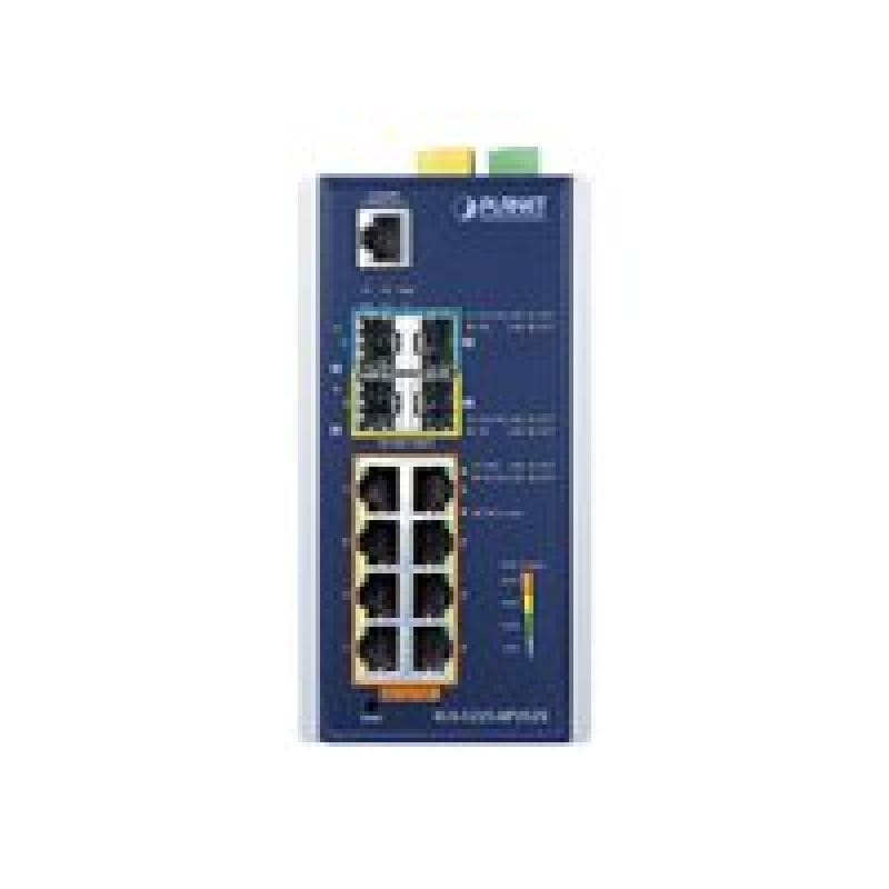 PLANET TECHNOLOGY PLANET Industrial L2+ 8-Port 10/100/1000T 802.3at PoE +