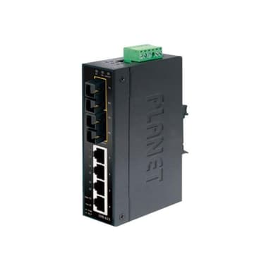 PLANET TECHNOLOGY PLANET 4+2 100FX Port Single mode Industrial Ethernet