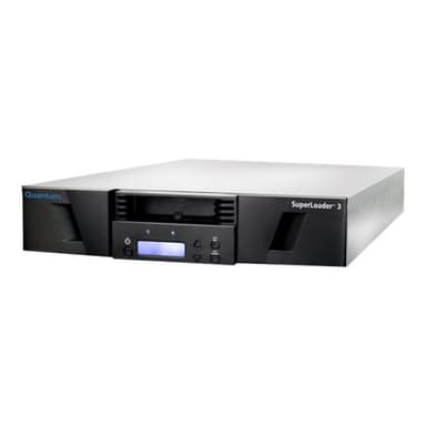 QUANTUM SuperLoader 3 one LTO8HH tape drive Model C eight slots 6Gb/s SAS rackmount barcode reader E