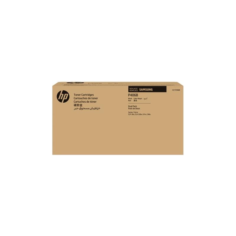 SAMSUNG CLT P406B 2er Pack Schwarz Tonerpatrone (SU374A)