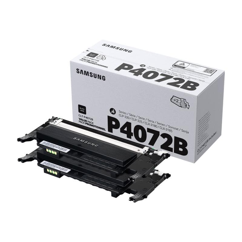 SAMSUNG CLT P4072B 2er Pack Schwarz Tonerpatrone (SU381A)