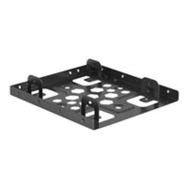 DELOCK Einbaurahmen 2x 2.5″ zu 3.5″ Aluminium schwarz