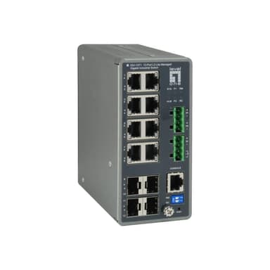 LEVEL ONE LEVELONE Industrial Switch 12-Port L3 Lite Gigabit     240W