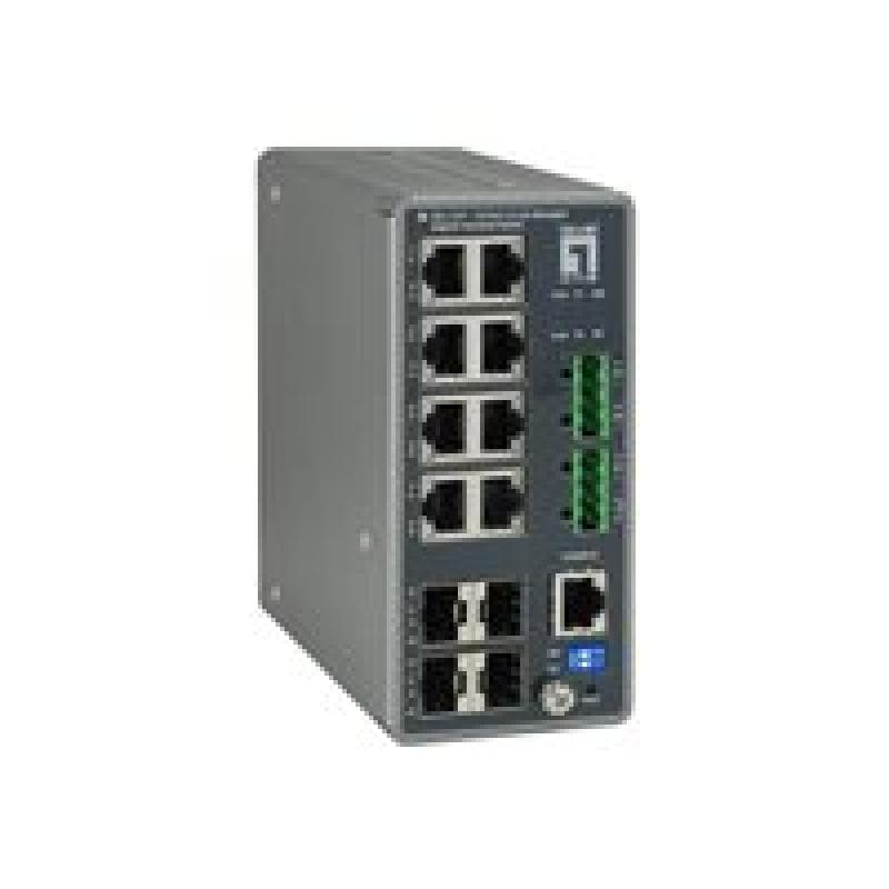 LEVEL ONE LEVELONE Industrial Switch 12-Port L3 Lite Gigabit     240W