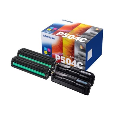 SAMSUNG CLT P504C 4er Pack Schwarz, Gelb, Cyan, Magenta Tonerpatrone