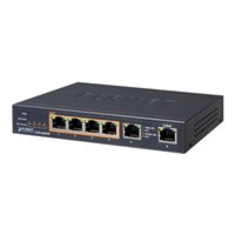 PLANET TECHNOLOGY PLANET 4-Port 10/100/1000T 802.3at PoE + 2-Port