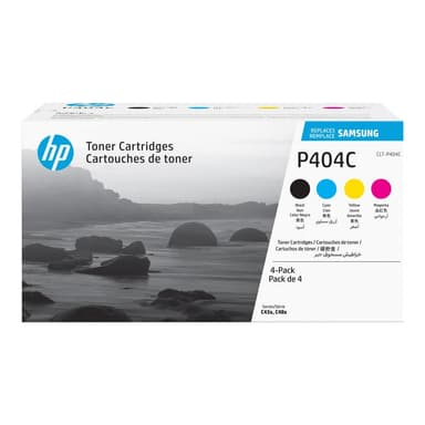 SAMSUNG CLT P404C 4er Pack Schwarz, Gelb, Cyan, Magenta Tonerpatrone (SU365A)