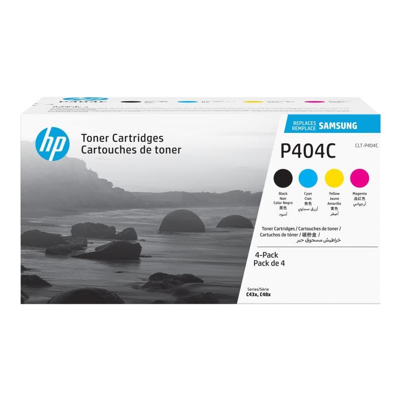 SAMSUNG CLT P404C 4er Pack Schwarz, Gelb, Cyan, Magenta Tonerpatrone (SU365A)