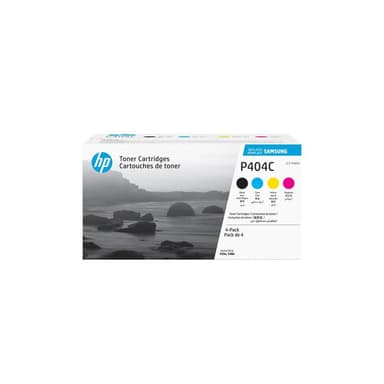 SAMSUNG CLT P404C 4er Pack Schwarz, Gelb, Cyan, Magenta Tonerpatrone (SU365A)
