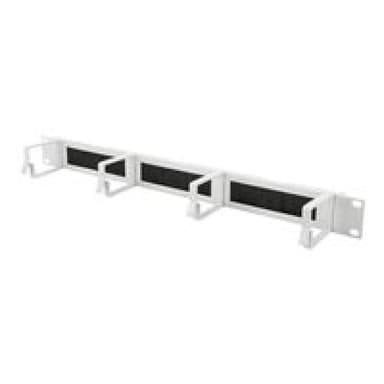 DIGITUS 1HE Kabelrangierpanel mit Burstenleisten 4x Aluminium Kabelfuhrungsbugel 44x60 mm Farbe Grau