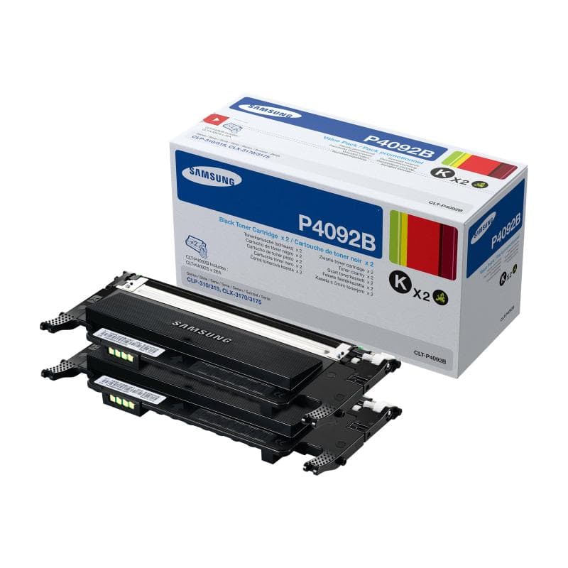 SAMSUNG CLT P4092B 2er Pack Schwarz Tonerpatrone (SU391A)