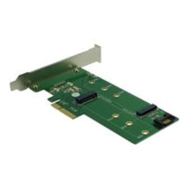 INTERTECH KT015 PCIe x4 -> M.2 + SATA->M.2
