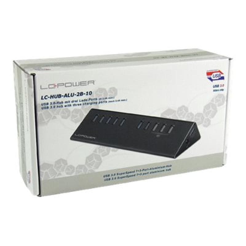LC-POWER Adapter Hub USB3.0 7Port LC-Power LC-HUB-AKU-2B-10 [bk]