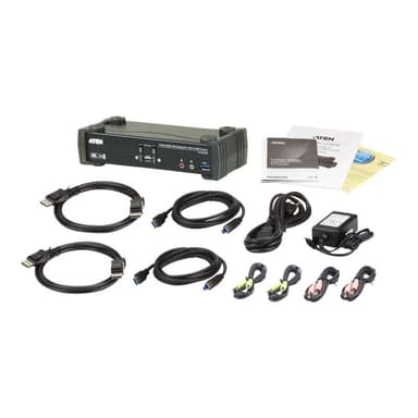ATEN CS1922M KVMP-Switch 2-fach, DisplayPort mit MST, USB 3.0, 4K