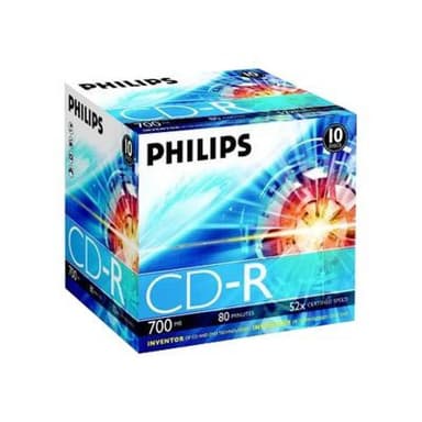 Philips CD-R, 52x, 10er Pack (CR7D5NJ10/00)