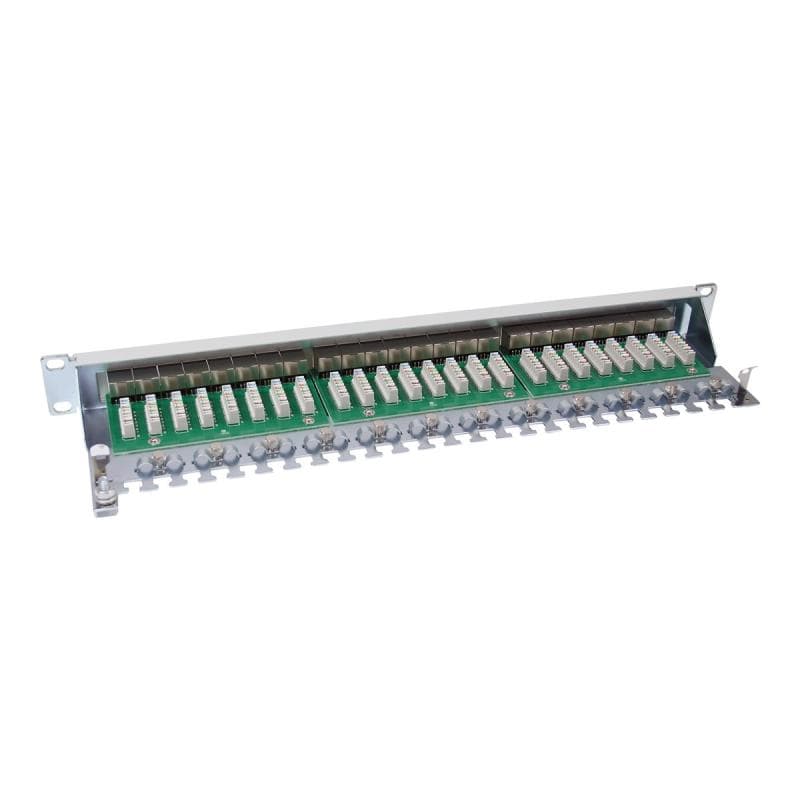 INLINE Patchfeld Cat. 6, 24-fach, 19″, beige